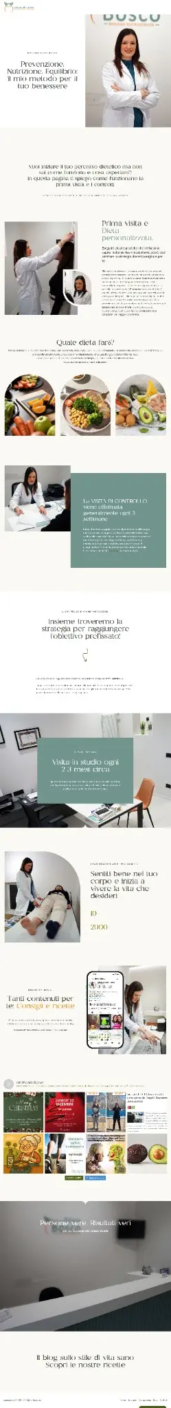 Homepage della dottoressa Silvia Bosco